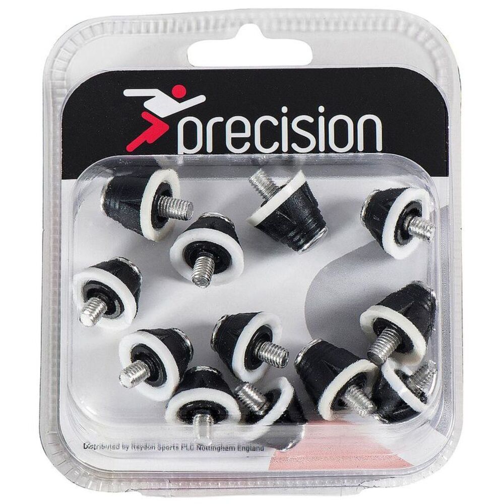 Precision Premier Pro Soccer Studs (Pack Of 12) / White/Black